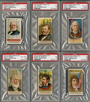 1888 N76 Duke "Great Americans" Complete Set (50) - #3 on the PSA Set Registry!